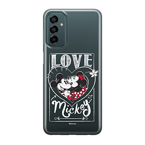 ERT GROUP etui na telefon Samsung M13 4G/M23 5G/F23, case oryginalny i oficjalnie licencjonowany przez Disney, wzór Mickey & Minnie 002, optymalnie dopasowane, plecki z TPU częściowo przeźroczyste