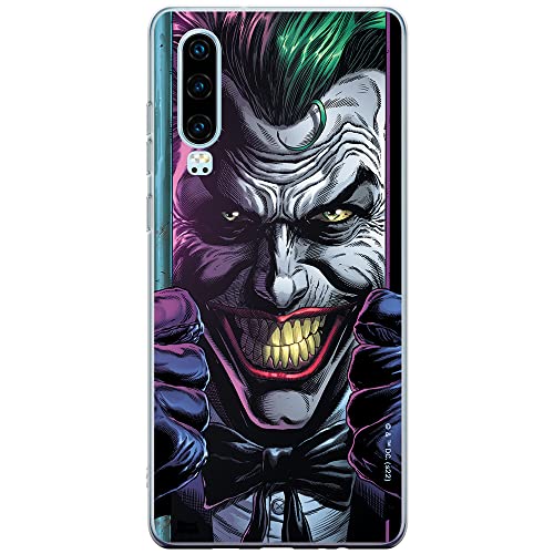 ERT GROUP etui na telefon Huawei P30, case oryginalny i oficjalnie licencjonowany przez DC, wzór Joker 015, optymalnie dopasowane, plecki z TPU