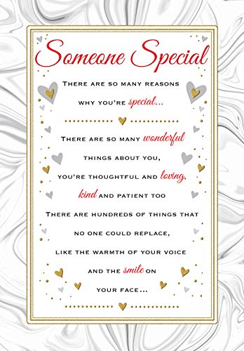 Serce życzenia sentymentalna kartka urodzinowa 'Someone Special' - 23 x 15 cm - Regal Publishing