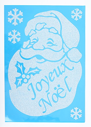 WOKÓŁ MINUI 5STN351 Naklejka Świętego Mikołaja PVC Wielokolorowa 0,1x49x69 cm