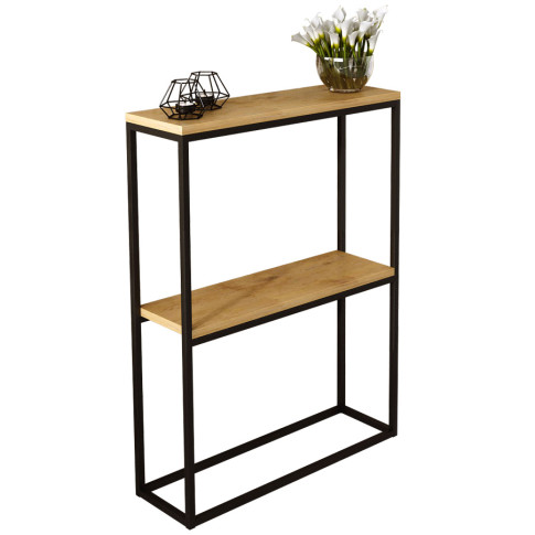 Minimalistyczna konsola czarny + dąb lancelot Osmo