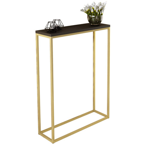 Nowoczesna konsola złoty + czarny D9-E46