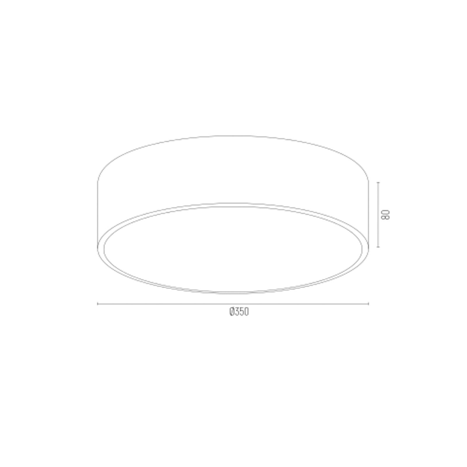 Argon Lampa sufitowa Amore, złote paski, czarny, Ø 35 cm