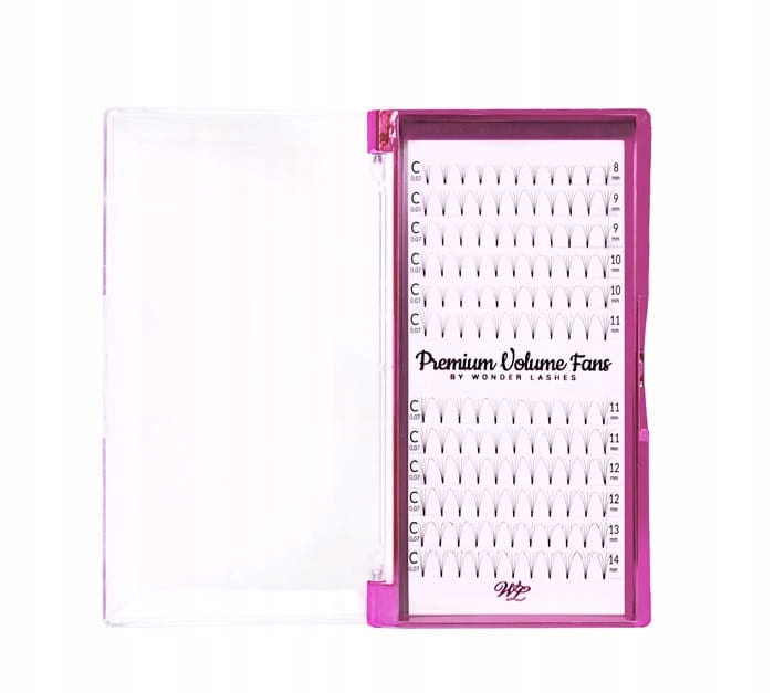 Wonder Lashes Rzęsy Premium 4D Volume Fans C, 10mm