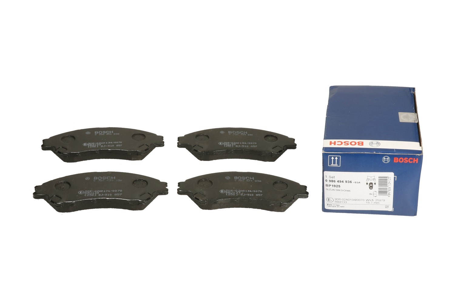 Bosch Zestaw klocków hamulcowych hamulce tarczowe 0 986 494 936