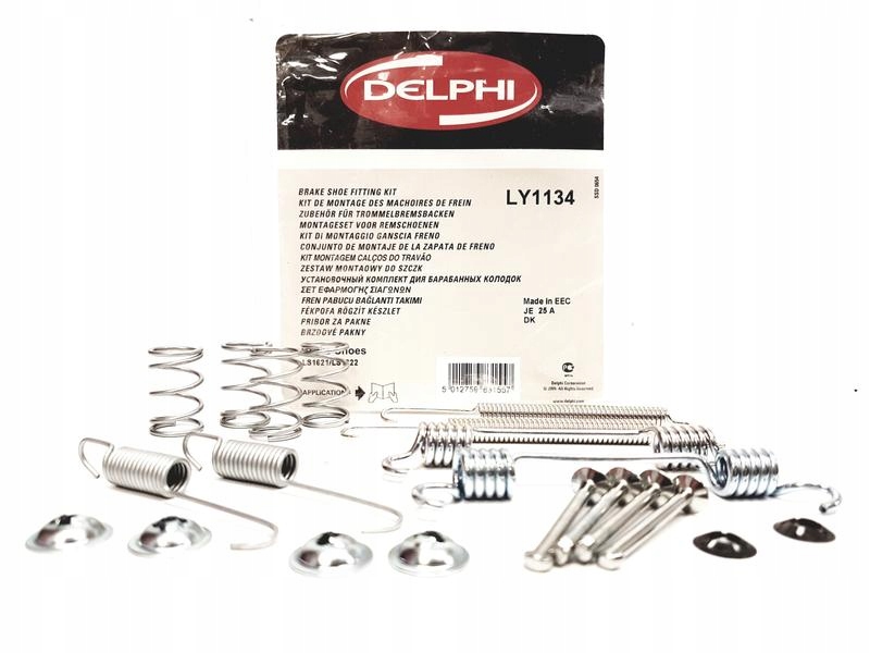 Delphi Zestaw dodatków, szczęki hamulcowe LY1134