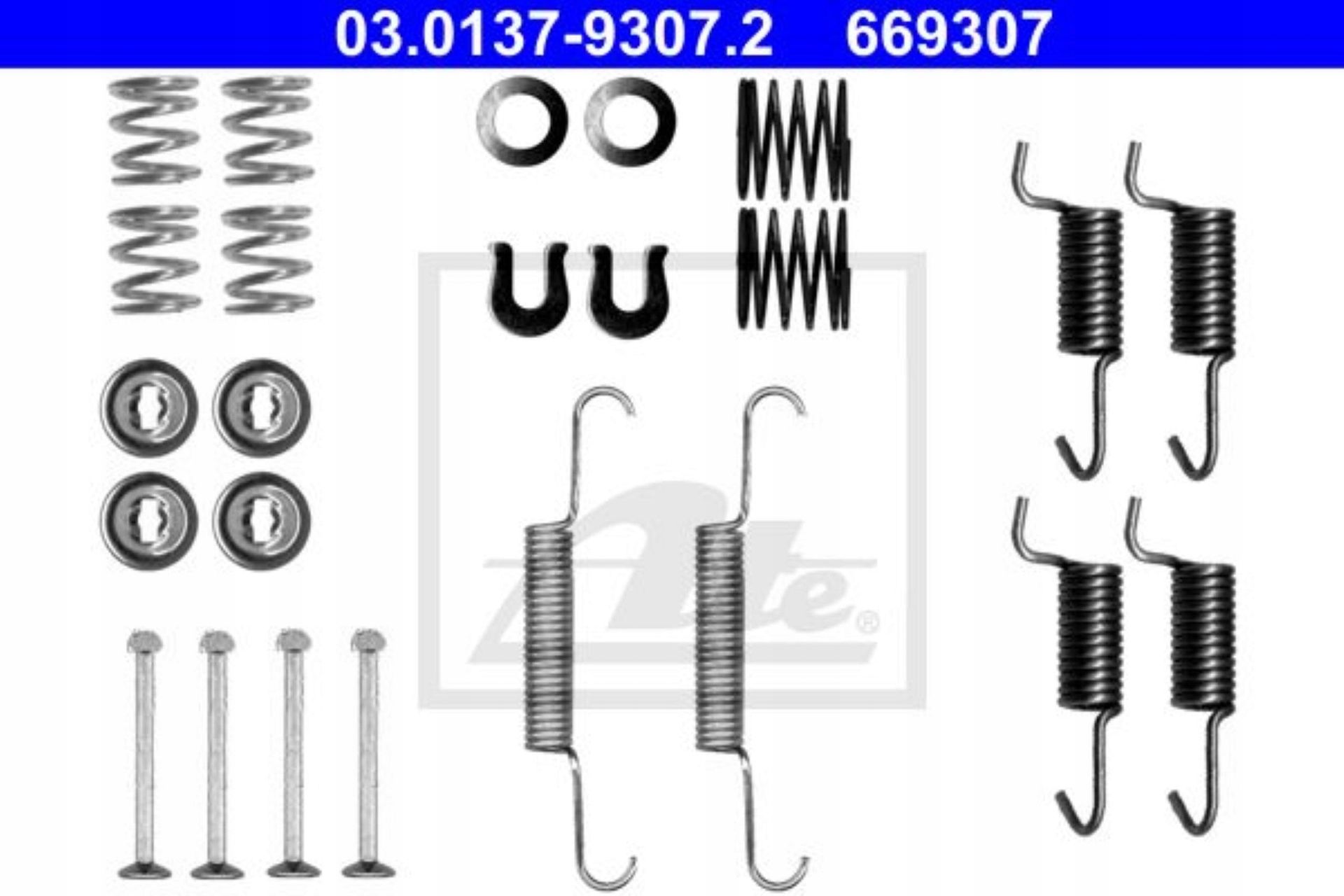 ATE ZESTA INSTALACYJNY SZCZĘK 03.0137-9307.2 SUBARU IMPREZA 2.5 WRX STI AWD 11- MITSUBISHI OUTLANDER II 2.2DI-D 4WD 10-12
