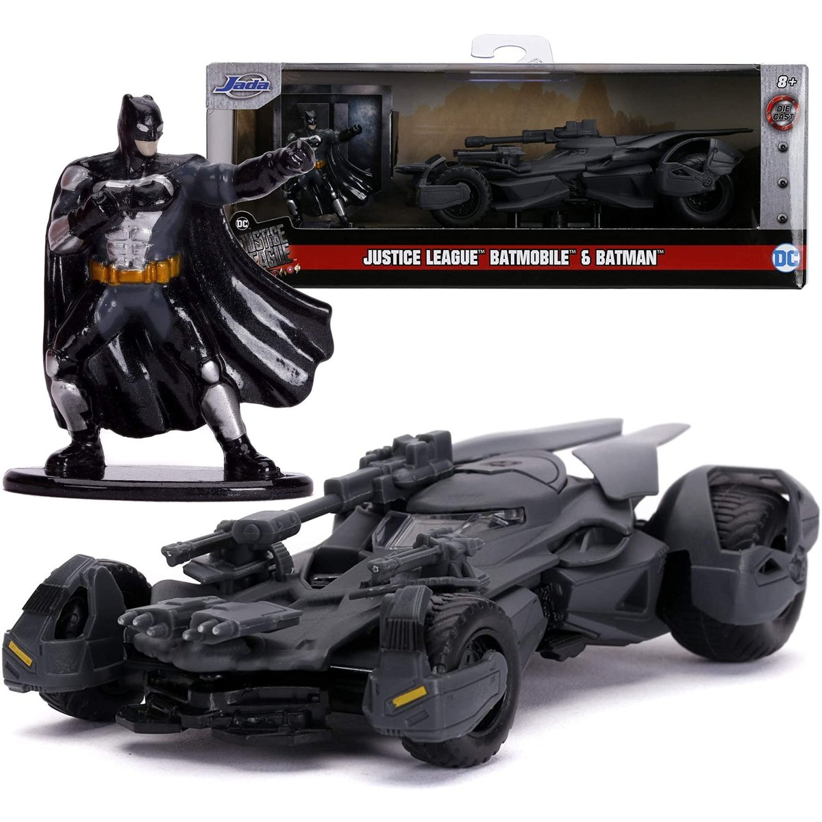Jada Batman Batmobile Justice League + figurka