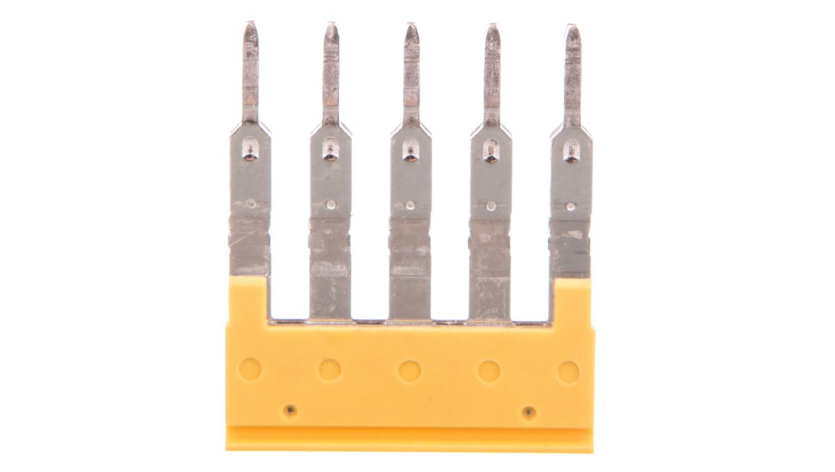 Weidmuller Mostek poprzeczny 5-torowy, raster 5,1mm żółty ZQV 2.5/5 1608890000 1608890000