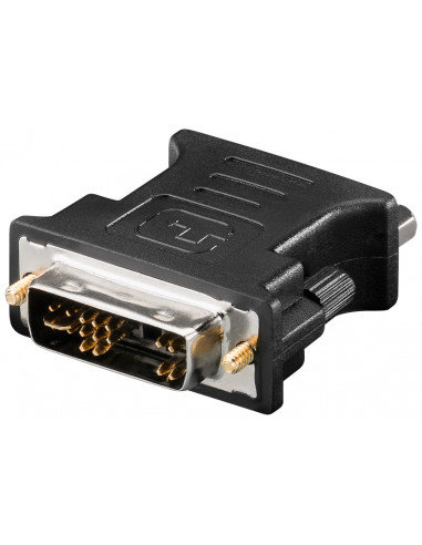 Goobay Adapter wideo analogowy DVI męska/VGA żeńska Czarny 4040849699719