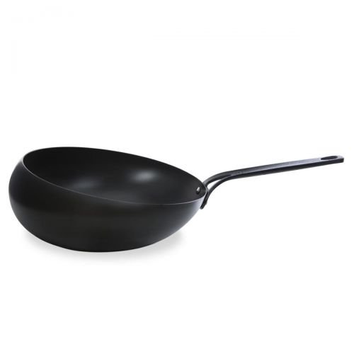 BK Bk Wokarang 30 Cm Czarna Patelnia Wok Nieprzywierający