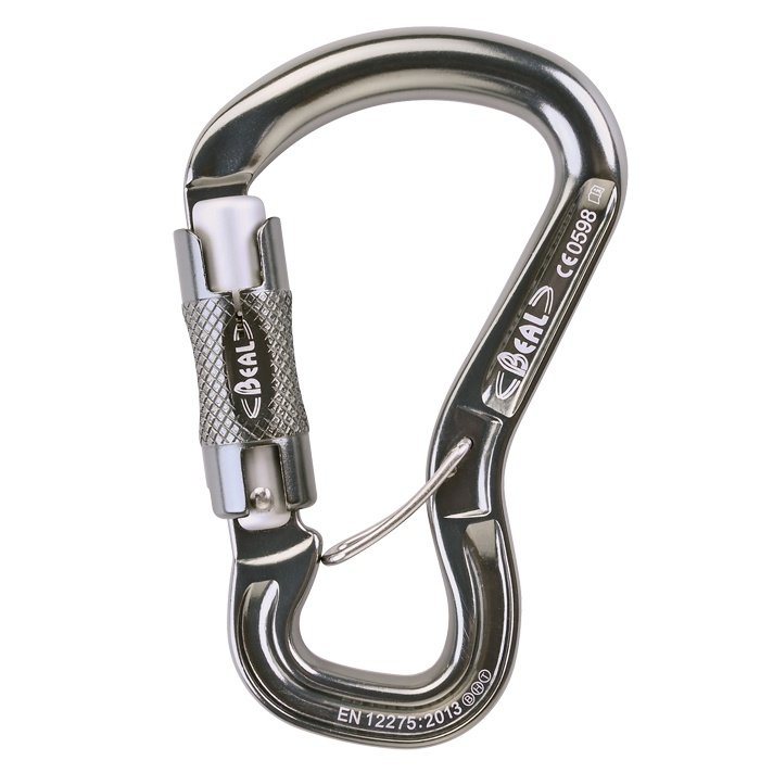 Beal Orient Express Bi Matic Carabiner, grey 2021 Karabinki zakręcane BMCLOE2