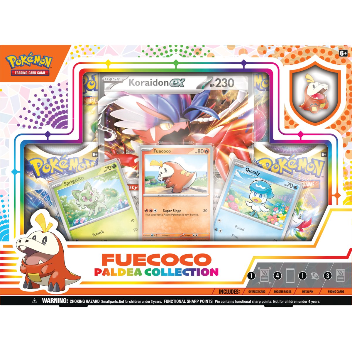 Pokemon TCG: Paldea Pin Box Fuecoco