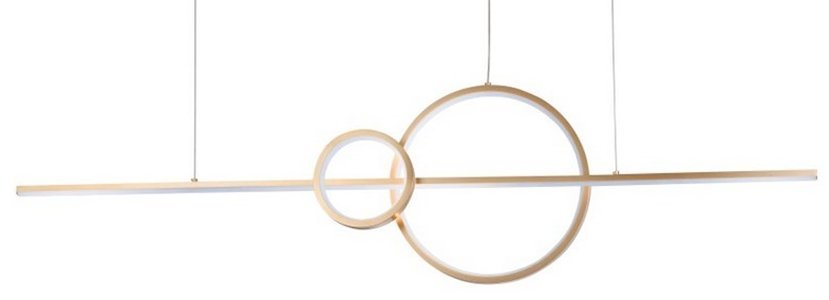Zwisowa lampa Sara AZ5260 LED 35W okręgi listwa złota