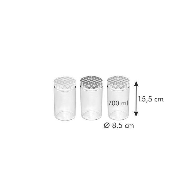 Tescoma TESCOMA DELLA CASA SŁOIKI DO PRZETWORÓW 700 ML 3 SZT 895116.00