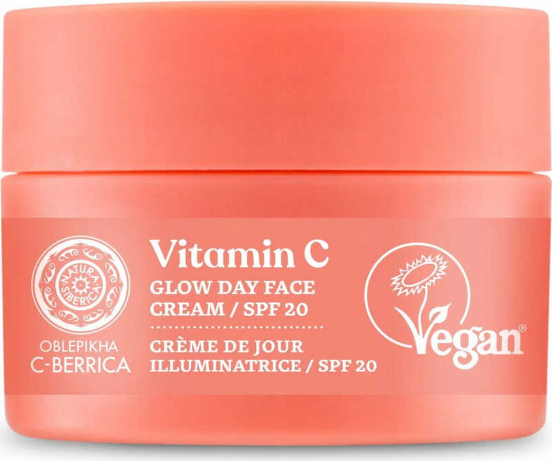 NATURA SIBERICA - OBLEPIKHA C-BERRICA - Vitamin C - Glow Day Face Cream - Rozświetlający krem na dzień SPF20 - 50 ml