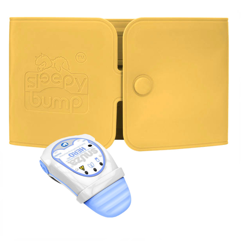 SNUZA Hero MD + mata do usypiania Natulino SLEEPYBUMP™ żółta