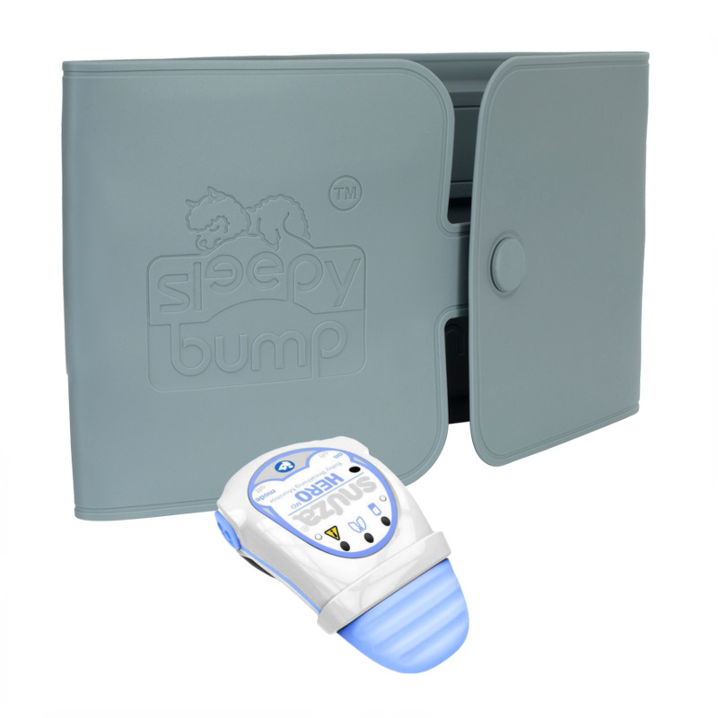 SNUZA Hero MD + mata do usypiania Natulino SLEEPYBUMP™ szara