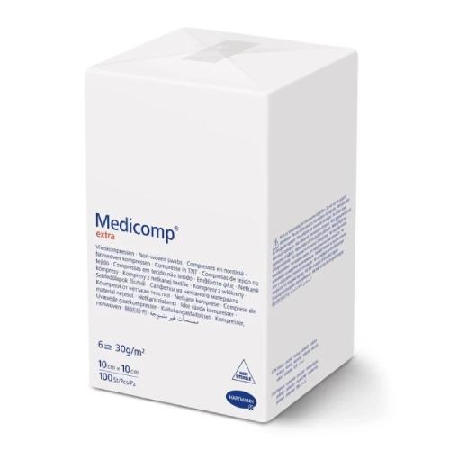 MEDICOMP EXTRA kompresy niejałowe włókninowe 10cm x 10cm, 100sztuk - >>> DARMOWA od 49zł 