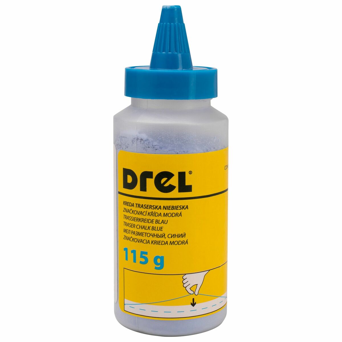 Kreda traserska 115 g niebieska Drel