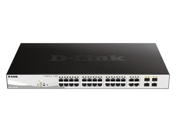 D-LINK 28-Port Layer2 PoE Gigabit Smart Managed Switch dlink green 3.0 24x 10/100/1000Mbit/s TP RJ-45 PoE Port 802.3at