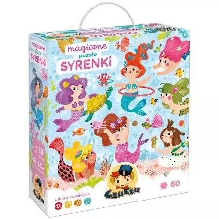 CzuCzu Magiczne puzzle Syrenki 4+ - Bright Junior Media