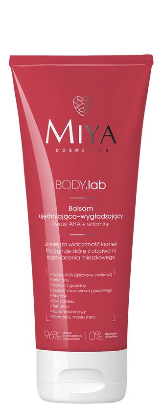 Miya BODY.lab Ujęrdniająco-wygładzający Balsam z kwasami AHA i witaminami 200 ml