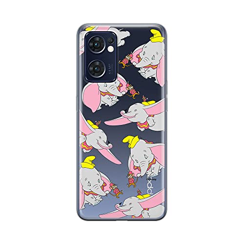 ERT GROUP etui na telefon Oppo RENO 7 5G, case oryginalny i oficjalnie licencjonowany przez Disney, wzór Dumbo 016, optymalnie dopasowane, plecki z TPU częściowo przeźroczyste
