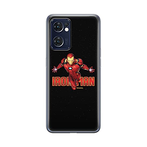ERT GROUP etui na telefon Oppo RENO 7 5G, case oryginalny i oficjalnie licencjonowany przez Marvel, wzór Iron Man 030, optymalnie dopasowane, plecki z TPU