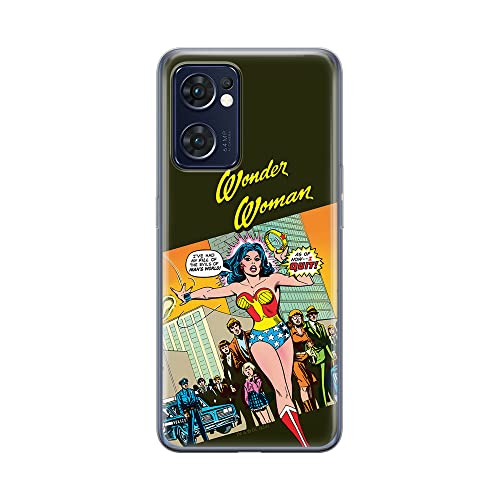 ERT GROUP etui na telefon Oppo RENO 7 5G, case oryginalny i oficjalnie licencjonowany przez DC, wzór Wonder Woman 016, optymalnie dopasowane, plecki z TPU