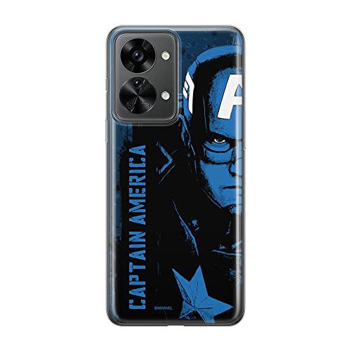 Etui Kapitan Ameryka 010 Marvel Nadruk pełny Granatowy Producent: OnePlus, Model: NORD 2T 5G