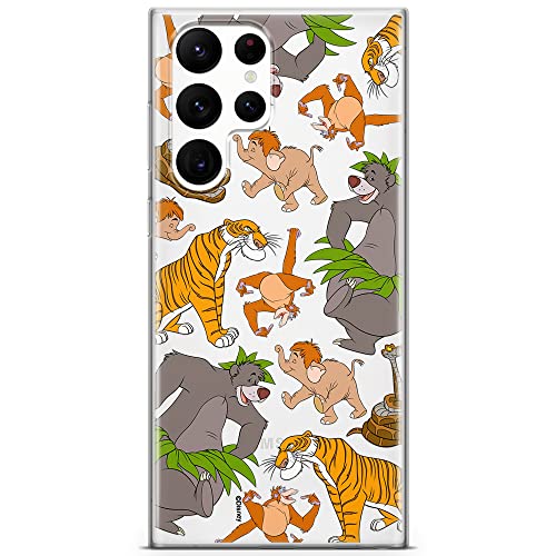 ERT GROUP etui na telefon Samsung S22 ULTRA, case oryginalny i oficjalnie licencjonowany przez Disney, wzór Jungle Book 003, optymalnie dopasowane, plecki z TPU częściowo przeźroczyste