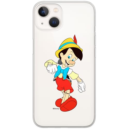 ERT GROUP etui na telefon Apple Iphone 13 MINI, case oryginalny i oficjalnie licencjonowany przez Disney, wzór Pinocchio 001, optymalnie dopasowane, plecki z TPU częściowo przeźroczyste
