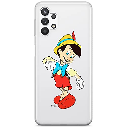 ERT GROUP etui na telefon Samsung A32 5G, case oryginalny i oficjalnie licencjonowany przez Disney, wzór Pinocchio 001, optymalnie dopasowane, plecki z TPU częściowo przeźroczyste