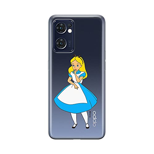 ERT GROUP etui na telefon Oppo RENO 7 5G, case oryginalny i oficjalnie licencjonowany przez Disney, wzór Alice 010, optymalnie dopasowane, plecki z TPU częściowo przeźroczyste