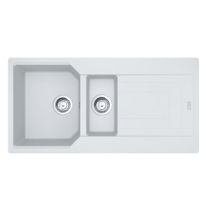 Franke Urban UBG 651-100 GSC Zlewozmywak granitowy półtorakomorowy 100x50 cm biały polarny 114.0687.302