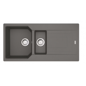 Franke Urban UBG 651-100 GSC Zlewozmywak granitowy półtorakomorowy 100x50 cm kamienny szary 114.0687.303