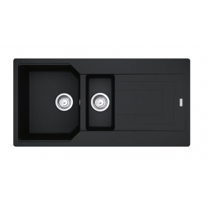 Franke Urban UBG 651-100 GSC Zlewozmywak granitowy półtorakomorowy 100x50 cm onyx 114.0687.300