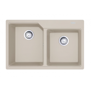 Franke Urban UBG 620-36-33 GSC Zlewozmywak granitowy dwukomorowy 78x50 cm orzechowy 114.0687.306