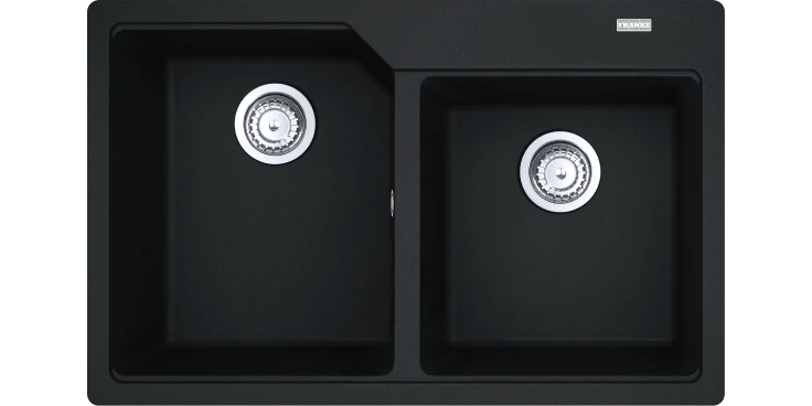 Franke Urban UBG 620-36-33 GSC Zlewozmywak granitowy dwukomorowy 78x50 cm onyx 114.0687.308