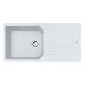 Franke Urban UBG 611-100 XL GSC Zlewozmywak granitowy jednokomorowy 100x50 cm biały polarny 114.0687.292