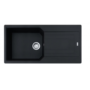 Franke Urban UBG 611-100 XL GSC Zlewozmywak granitowy jednokomorowy 100x50 cm czarny mat 114.0687.294