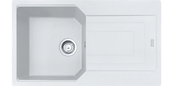 Franke Urban UBG 611-86 GSC Zlewozmywak granitowy jednokomorowy 86x50 cm biały polarny 114.0687.286