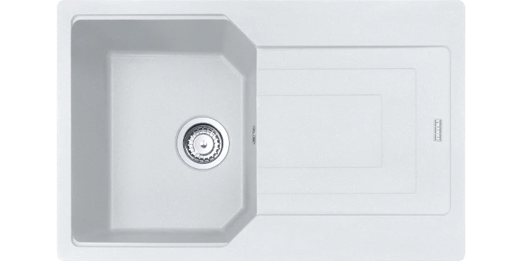 Franke Urban UBG 611-78 GSC Zlewozmywak granitowy jednokomorowy 78x50 cm biały polarny 114.0687.272