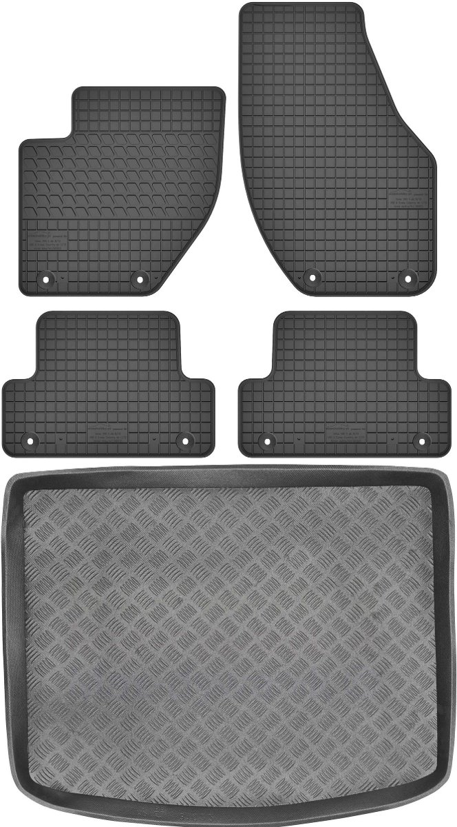 Volvo V40 Hatchback od 2012-2019r. Bagażnik MIX-PLAST 31022 + Dywaniki MOTOHOBBY 190603