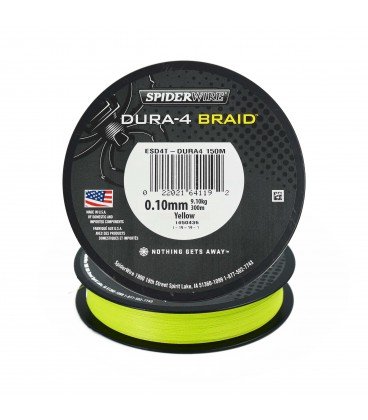 Plecionki Spiderwire Dura 4 Yellow 300m 0,10 mm