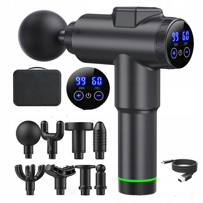 Pistolet do masażu 100W Rosfix Black Gusto