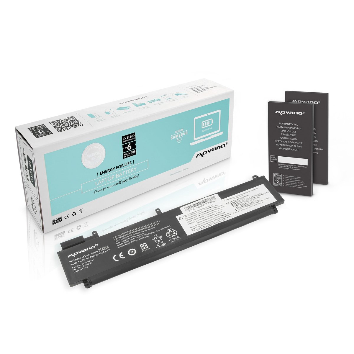 Bateria Movano do Lenovo ThinkPad T460s, T470s, 2000mAh