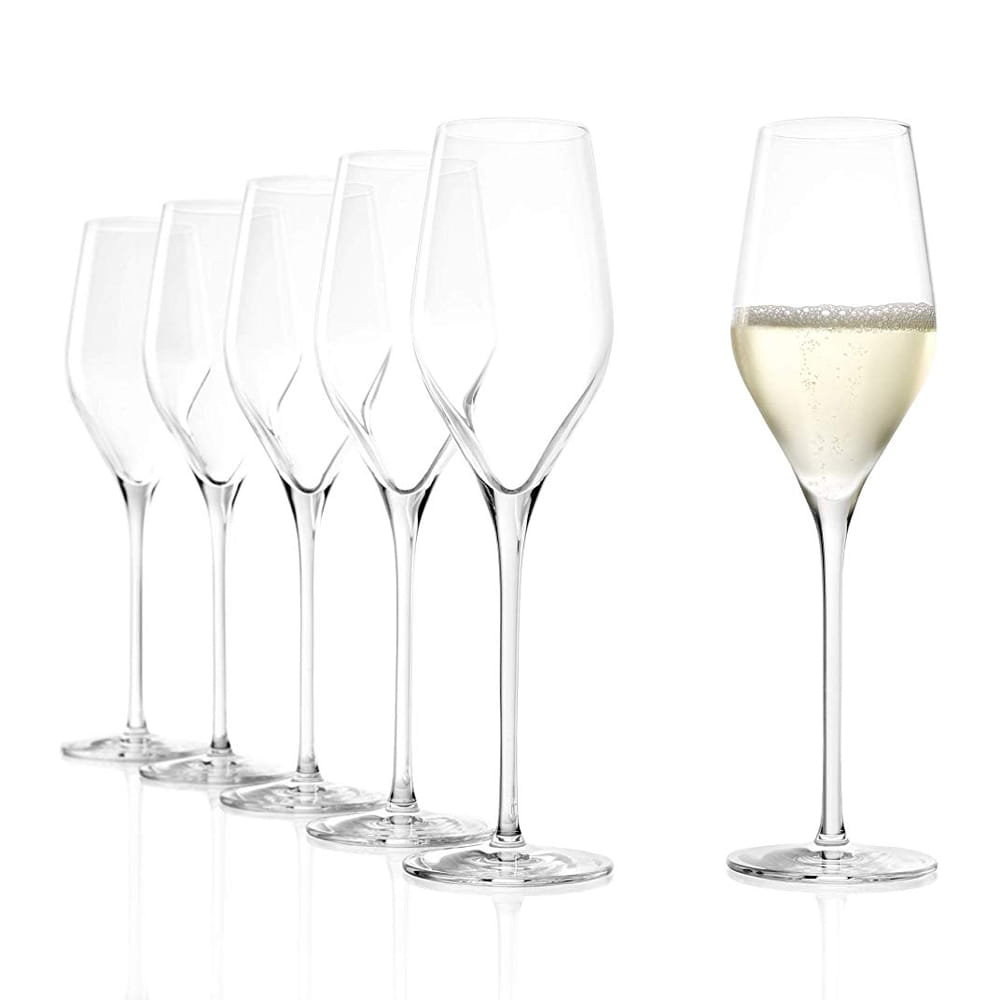Stolzle Lausitz Exquisit Royal kieliszki do szampana wina musującego 265ml 6 szt