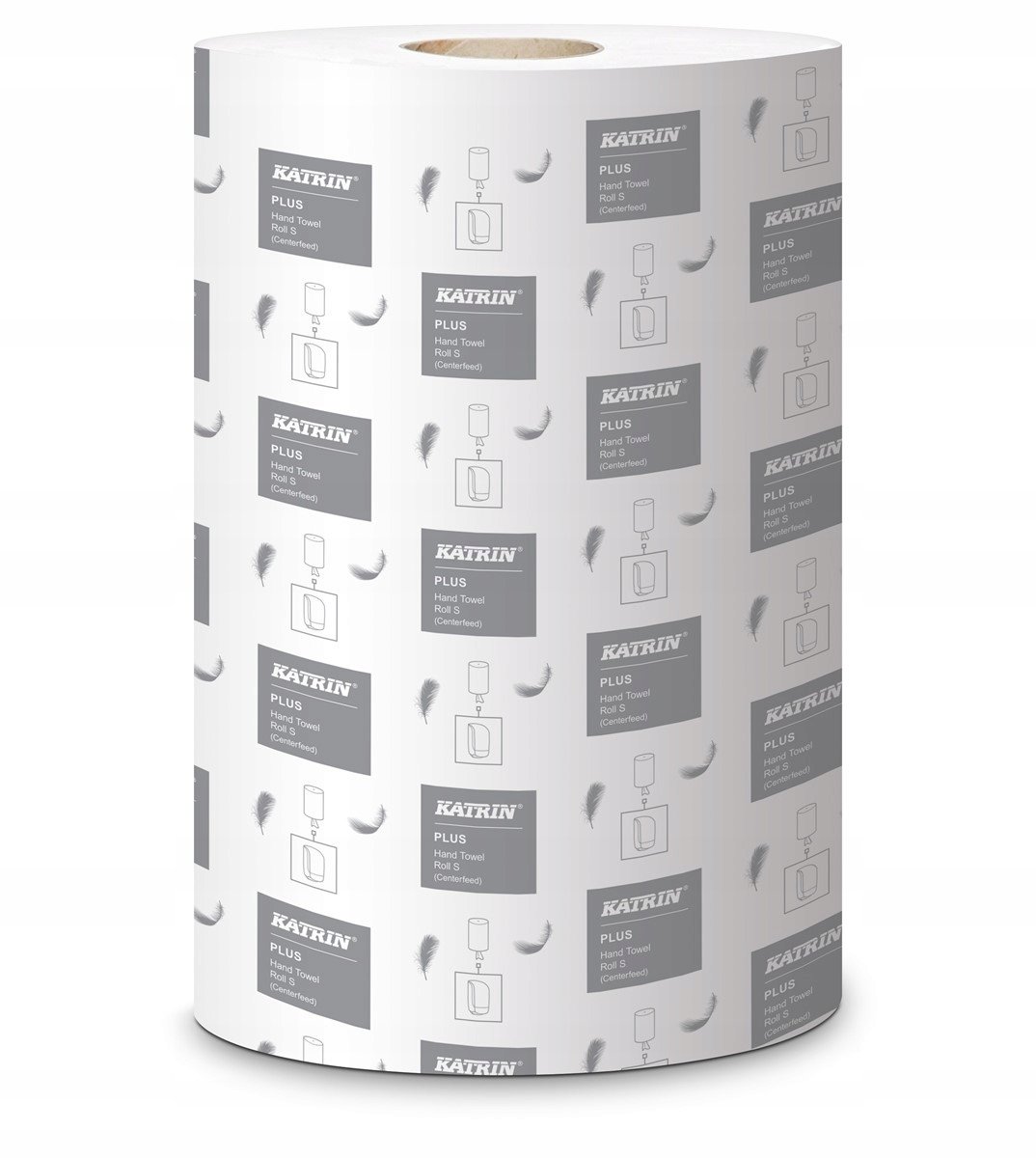 Ręczniki papierowe w roli centralnie dozowane Katrin Plus S 1 warstwa 100 m 12 szt. biała celuloza